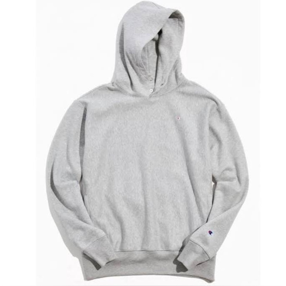 Men's Champion Reverse Weave Snap Hoodie (Grey)
